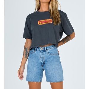 NWT THRILLS THELMA SHORT TRUCKER BLUE